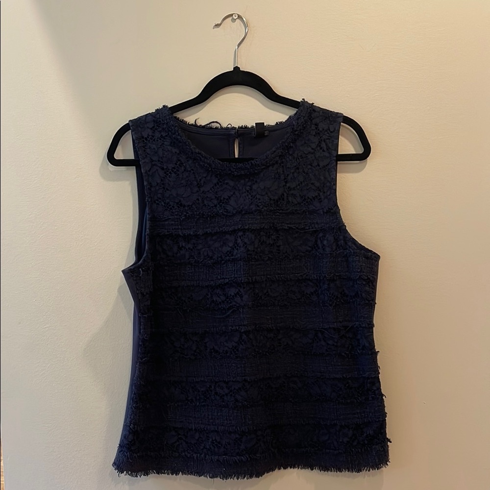 Navy JCrew Sleeveless Top